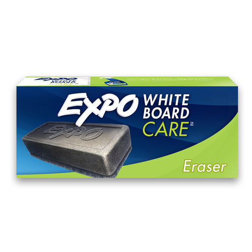 Expo 81505 Block Eraser Dry Erase Whiteboard Board Eraser, Soft Pile, 5 1/8 W x 1 1/4 H - Pack of 1, Black