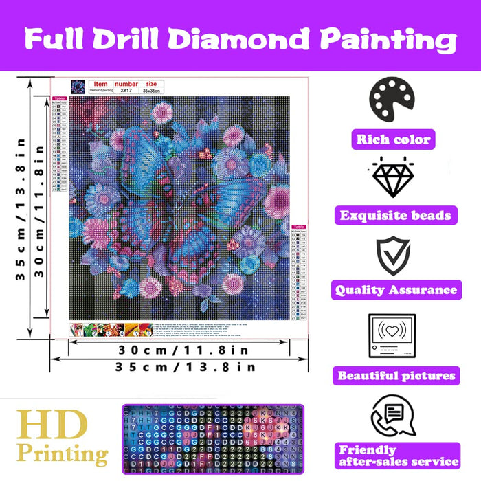 Diamon Painting Kits 5D Round Full Drill Diamond Art Kits Diamond Painting Kits Picture Art Gem Painting for Home Wall Decor 13.7x13.7 inch