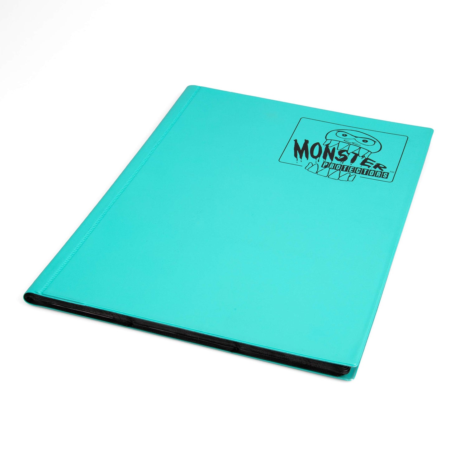 Monster 9 Pocket Trading Card Album- 20 Side Loading, Theft Deterrent, Padded Pages that Hold up to 360 cards - compatible with Yugioh, MTG, Magic The Gathering, Pokémon & Sport Cards - Matte Teal