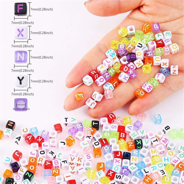 CZDYUF Acrylic Beads Set Children's Toy Accessories Girl Color Matching Beads Children DIY Bracelet Jewelry Making