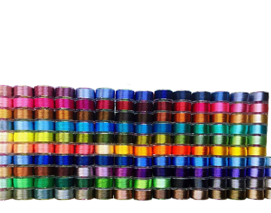 PeavyTailor 100 Pcs/Colors Prewound Sewing Bobbins Thread Sewing Machine Thread Kit Size A Sewing Threads bobbins for Sewing Machine: Brother/Babylock/Janome/Singer/Pfaff/Husqvarna/Bernina/Elna