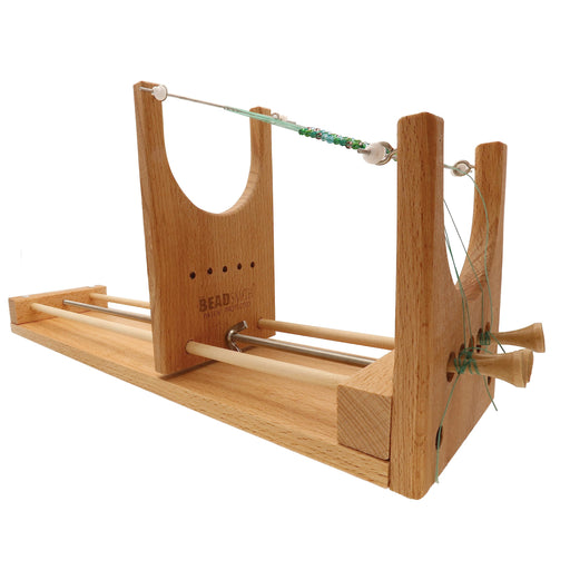 The Beadsmith Rick's Beading Loom, 13.5 x 3.75 x 4.5 inches, Wooden, Two-Warp Loom, Illustrated Instructions Included, No Assembly Required, Use to Create Necklace and Bracelet Designs