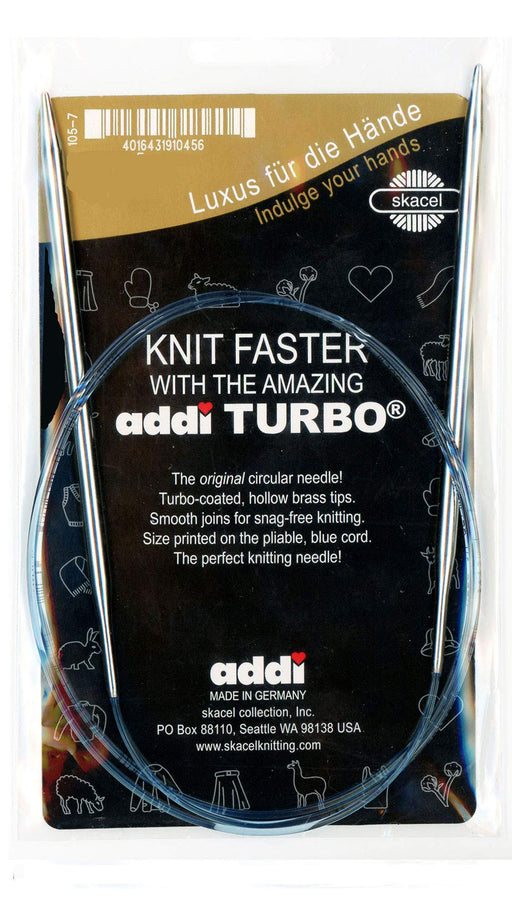 addi Knitting Needle Turbo Circular Skacel Blue Cord 24 inch (60cm) Size US 02 (3.0mm)