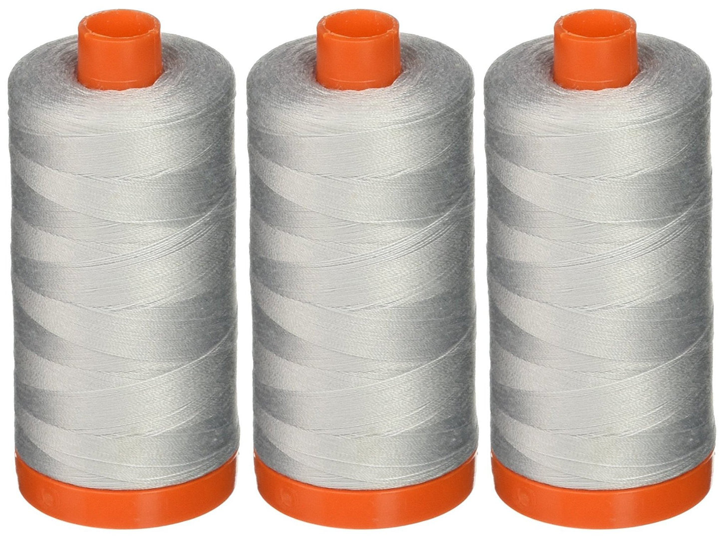 3-Pack - Aurifil 50WT - Dove, Solid - Mako Cotton Thread - 1422Yds Each