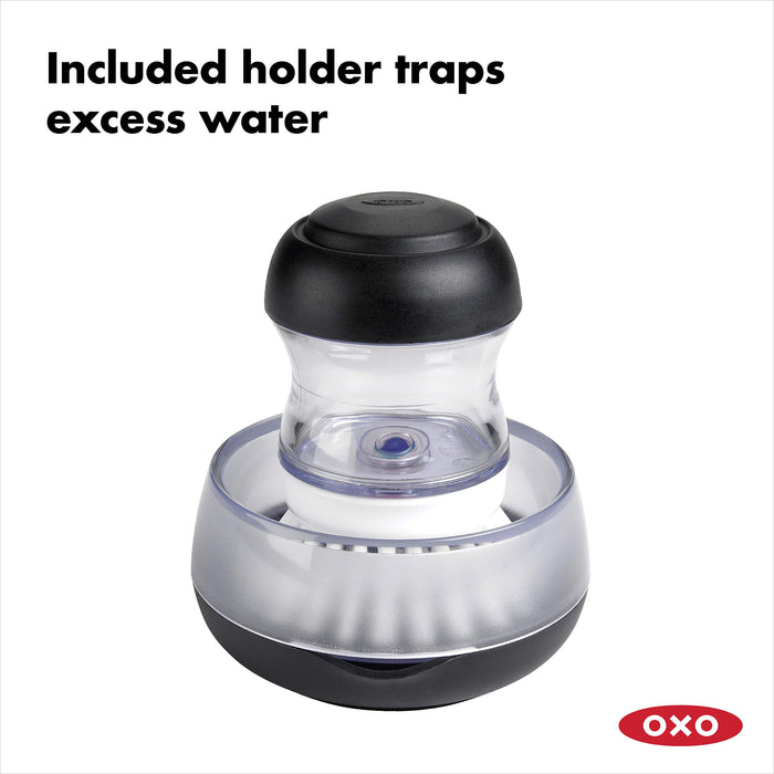 OXO Good Grips Soap Dispensing Palm Brush Storage Set