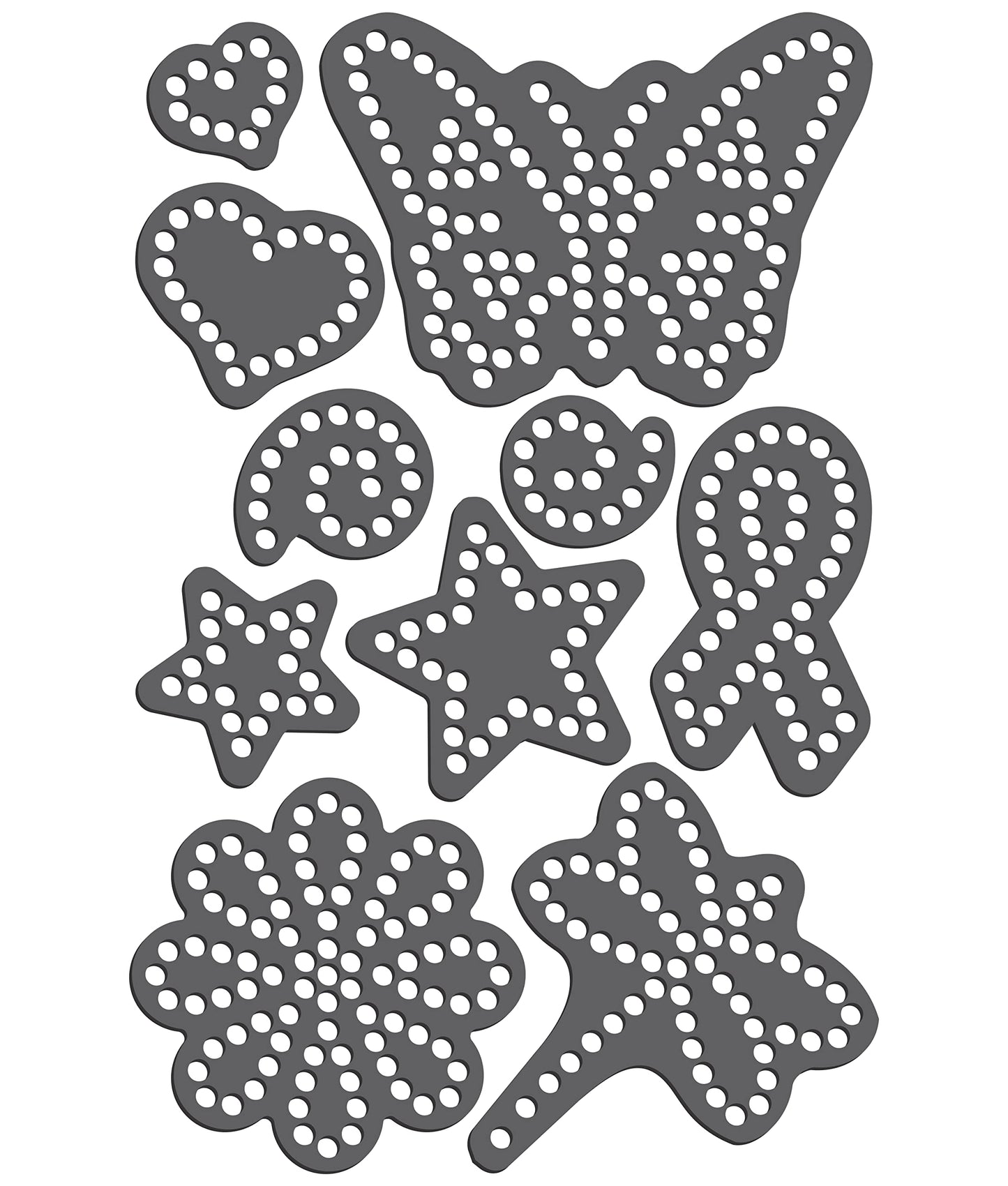 Rhinestone Genie Variety Magnetic Rhinestone Template, Black