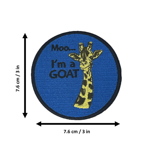 Moo... Im a Goat Patch, Morale Patch, Meme Patch, Morale Patch, Military Patch, Hook and Loop, Tactical Backpack, Murph, Veteran Owned