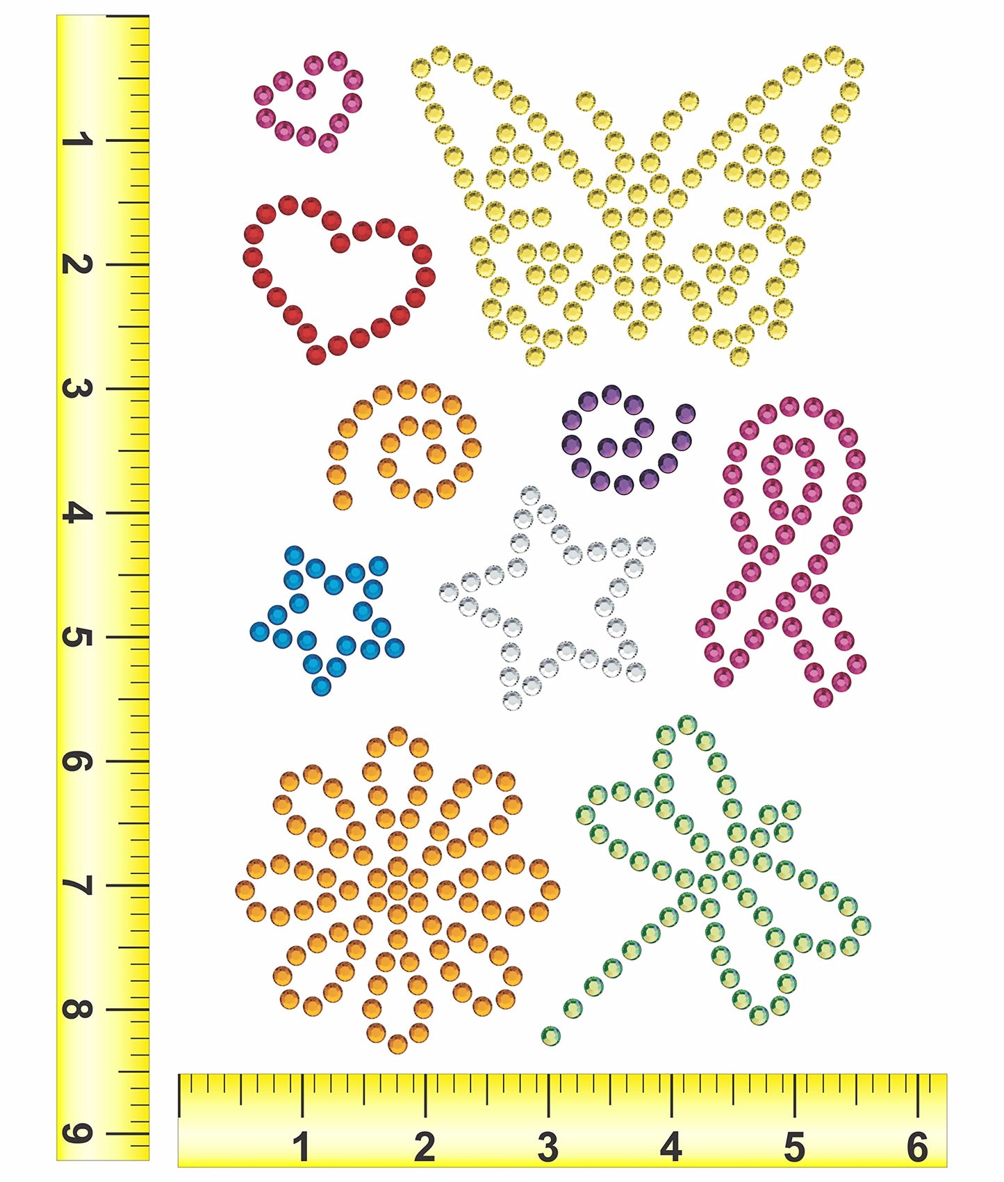 Rhinestone Genie Variety Magnetic Rhinestone Template, Black