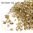 uxcell 20g Crushed Glass Chips, 2-4mm Irregular Metallic Chunky Glitter Glass for Craft DIY Jewelry Vase Filler Epoxy Resin Decoration Gold Tone