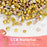 ARTDOT Gold Beads for Jewelry Bracelets Making, 1740 PCS 8 Styles Spacer Beads Kit (Gold, Sliver, Rose Gold)