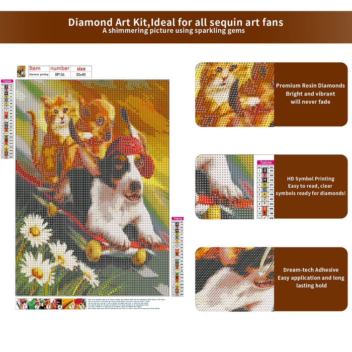 Diamond Painting Kits,DIY Full Drill Diamond Dotz Paintings with Diamonds  Gem Art and Crafts for Adults Home Wall Decor 