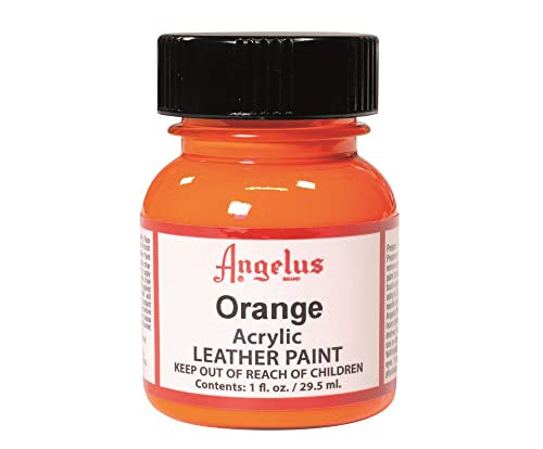 Angelus Acrylic Leather Paint Orange 1oz