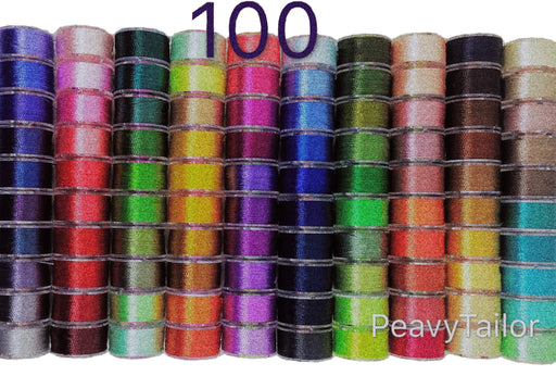 PeavyTailor 100 Pcs/Colors Prewound Sewing Bobbins Thread Sewing Machine Thread Kit Size A Sewing Threads bobbins for Sewing Machine: Brother/Babylock/Janome/Singer/Pfaff/Husqvarna/Bernina/Elna